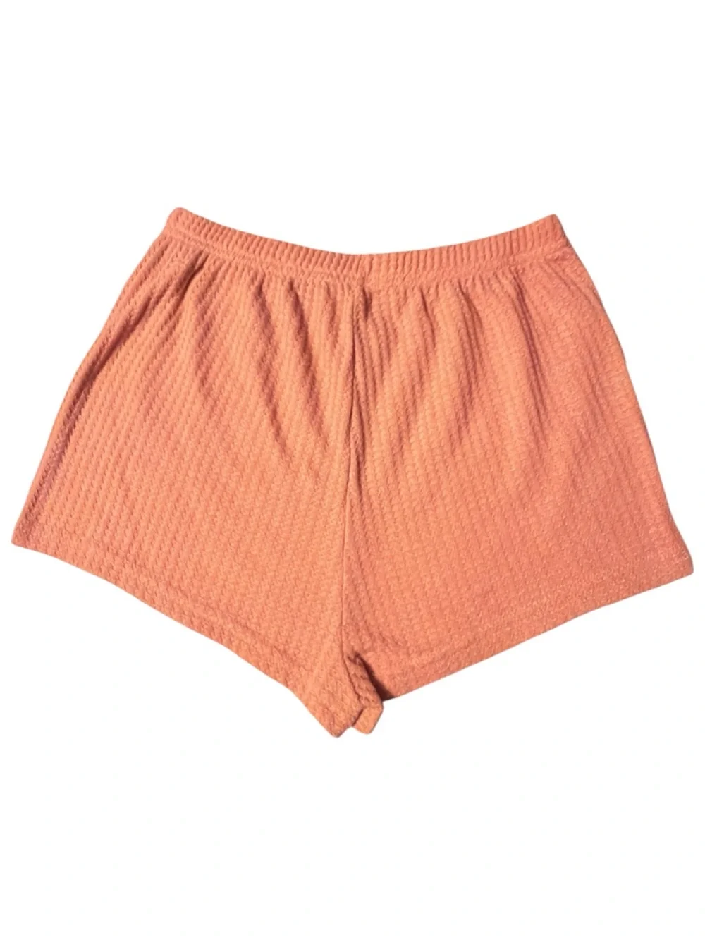 Ribbed Knit Cami & Short Pajama Set - Peach, Rust & Taupe